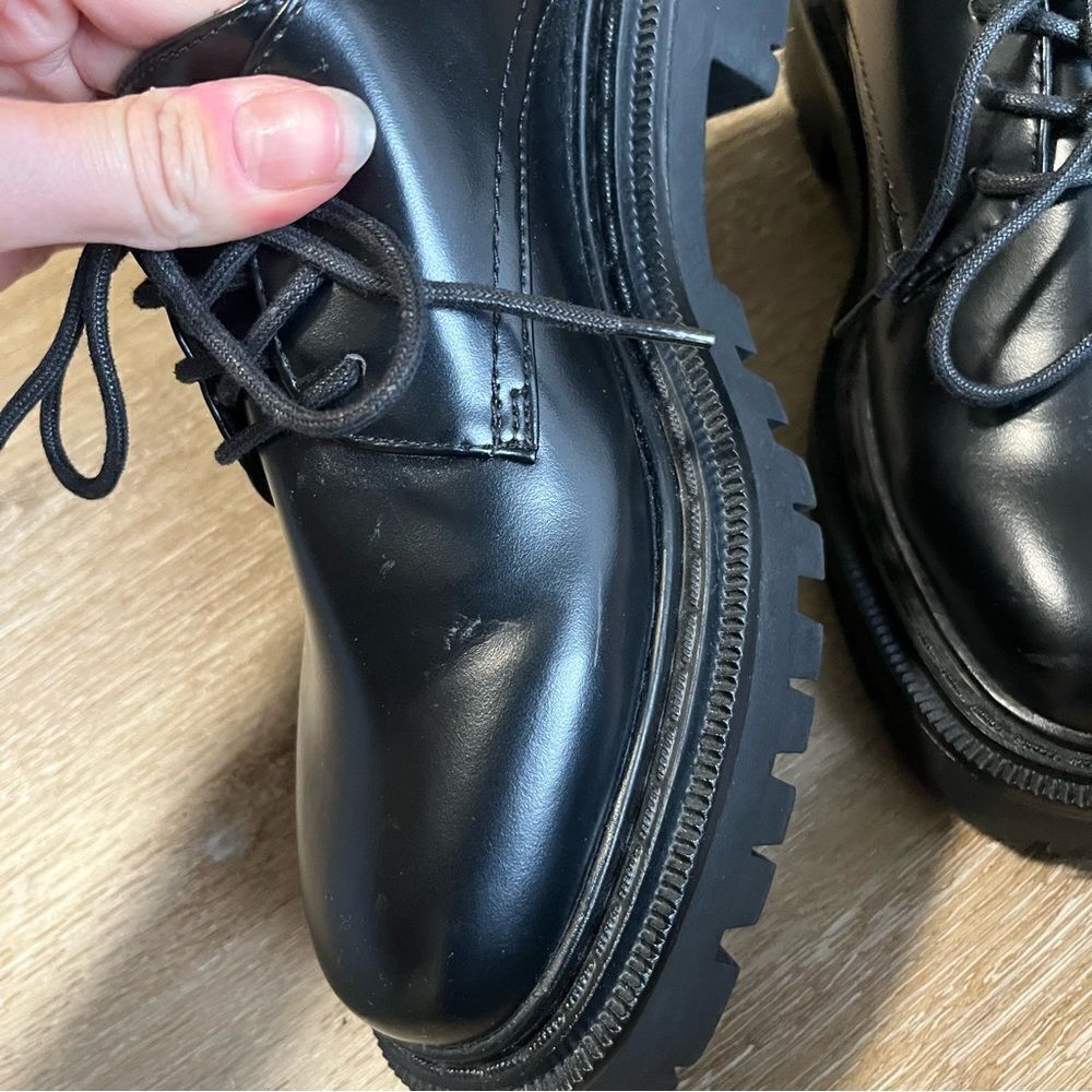 H&M Platform Lace-Up Loafers Black - Picture 7 of 7